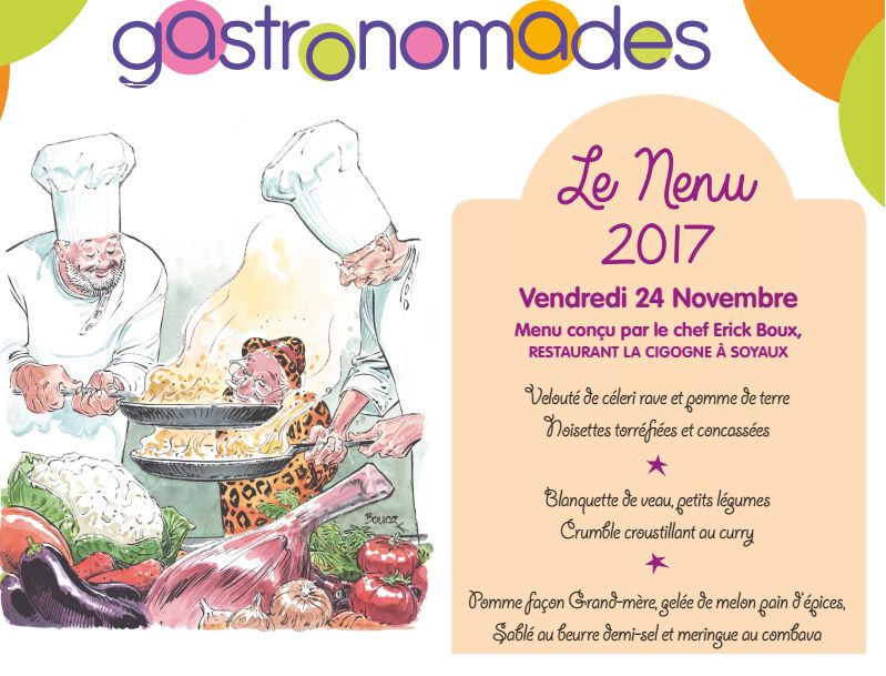 Menu des Gastronomades 2017